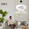 Sleep Mode Fan Light 2-in-1 Ceiling with LED Remote Control 3 Speed Settings Low Noise Ultra-bright Flicker Free Lamp Stress-relief