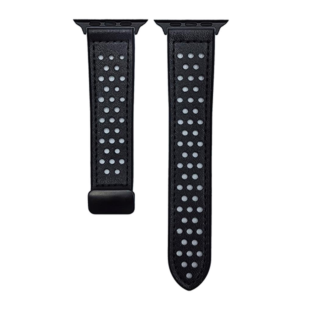 Watch Band For Apple Watch Ultra 3 2 1 49mm/Series 11 10 46mm/9 8 7 45mm/SE3 SE2 SE 6 5 4 44mm/3 2 1 42mm Magnetic Buckle Perforated Silicone Strap