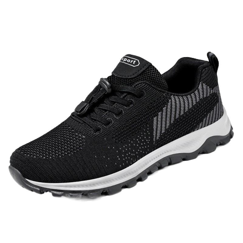Stepping Shoes 2025 Spring New Travel Shoes Comfortable Middle-aged and Elderly Soft-soled Running Shoes Elderly Couple Sports Shoes