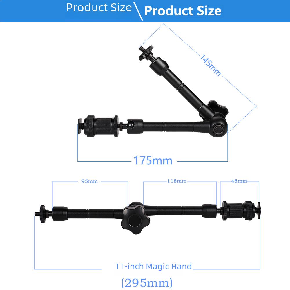 Kallio Verstellbare Krabbenklemme Universalhalterung für 7/11/20 Zoll Magic Arm