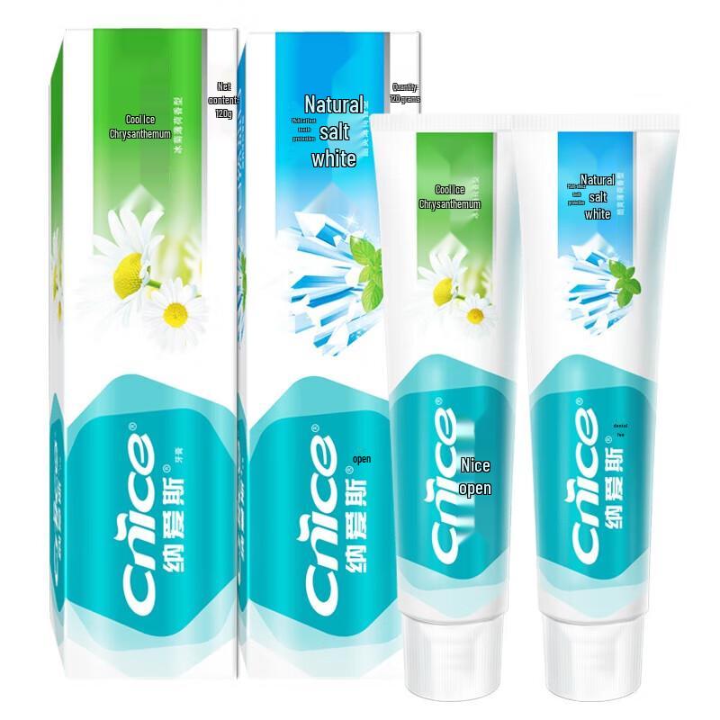

NICE Toothpaste Family Pack - Cool Ice Chrysanthemum & Natural