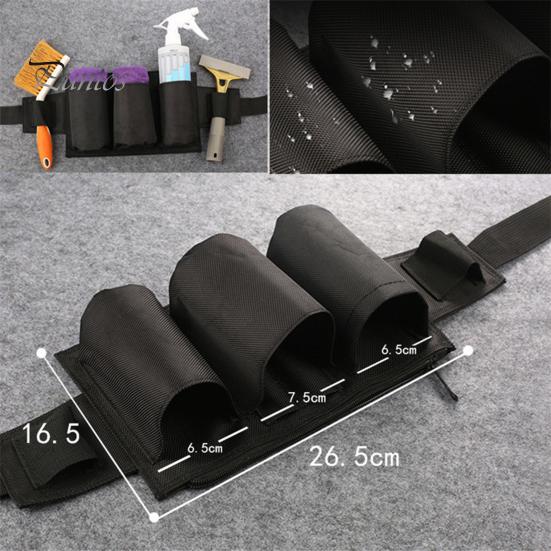 Geantă de talie multifuncțională Curea pentru scule cu compartimente de depozitare Închidere cu fermoar Design reglabil Geantă de transport pentru talie cu eliberare rapidă