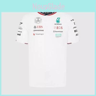 Stylish 2024 F1 -benz Team Short Sleeve T-shirt With Comfortable Loose Fit