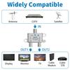 Adoreen 2-Way Coaxial Cable Splitter, 10-2602MHz Mini Bi-Directional Digital Signal RG6/RG59 Coax Indoor&Outdoor for CATV, Satellite, Antenna, MoCA,