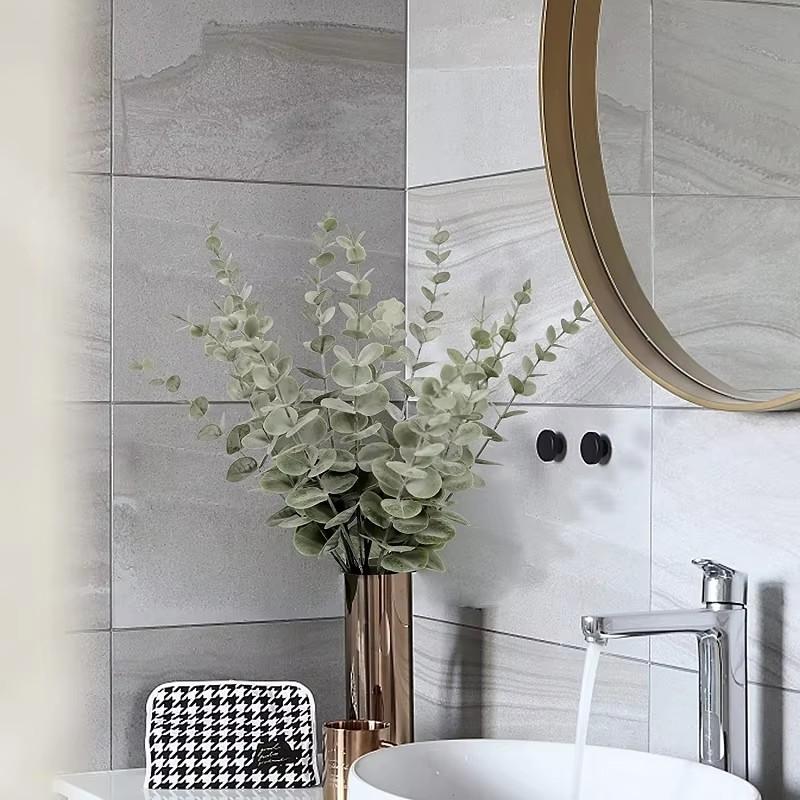 10PCS Artificial Plants Eucalyptus Leaves Green Leaf DIY Flower For Home Decoration Wedding Party Floral Bouquets Fake Plant FH7