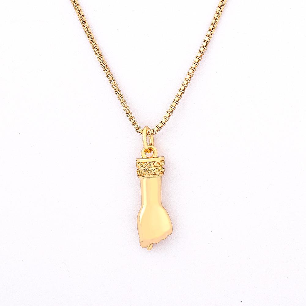 Nidin Hot Fashion Retro Lightning Necklace Women Men Hip Hop Party Accessories Gesture Pendant Birthday Jewelry Gift Wholesale