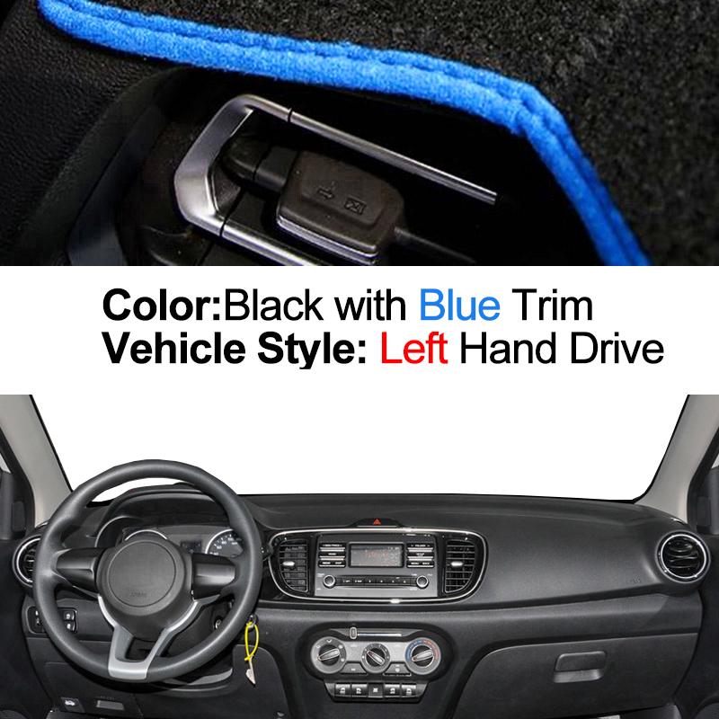 Car Auto Inner Dashboard Cover For KIA Pegas Soluto 2017 2018 2019 2020 Center Console Protector Carpet Dashmat Reduce Sun Shade