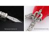 European Retro Feather Calligraphy Set: Oblique Nib Dip Pen with Holder and Ink Engraving