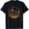 Vintage Nikiski, Alaska Mountain Hiking Souvenir Print T-Shirt