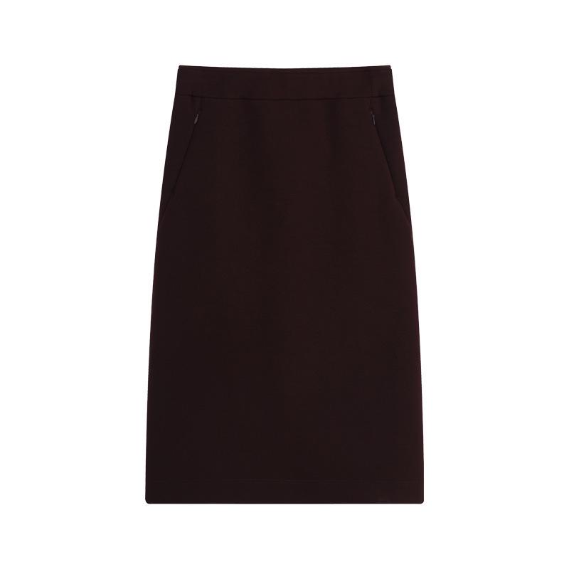 

Zurich Women s Autumn/Winter Cotton Air Layer High Waist Classic Skirt - Versatile Mid-Length Hip Wrap. L фиолетовый/виноградный