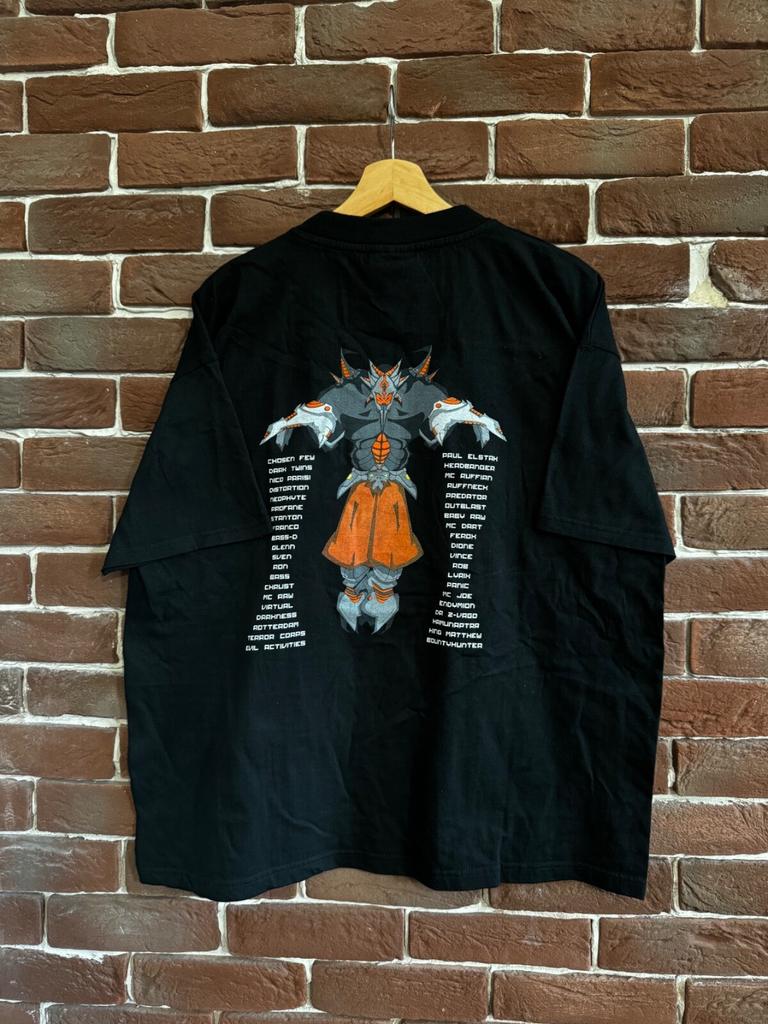 Vintage 00er Megarave T-Shirt XL Gabber Thunderdome Band Grail xl schwarz dj hardcore Unisex T-Shirt