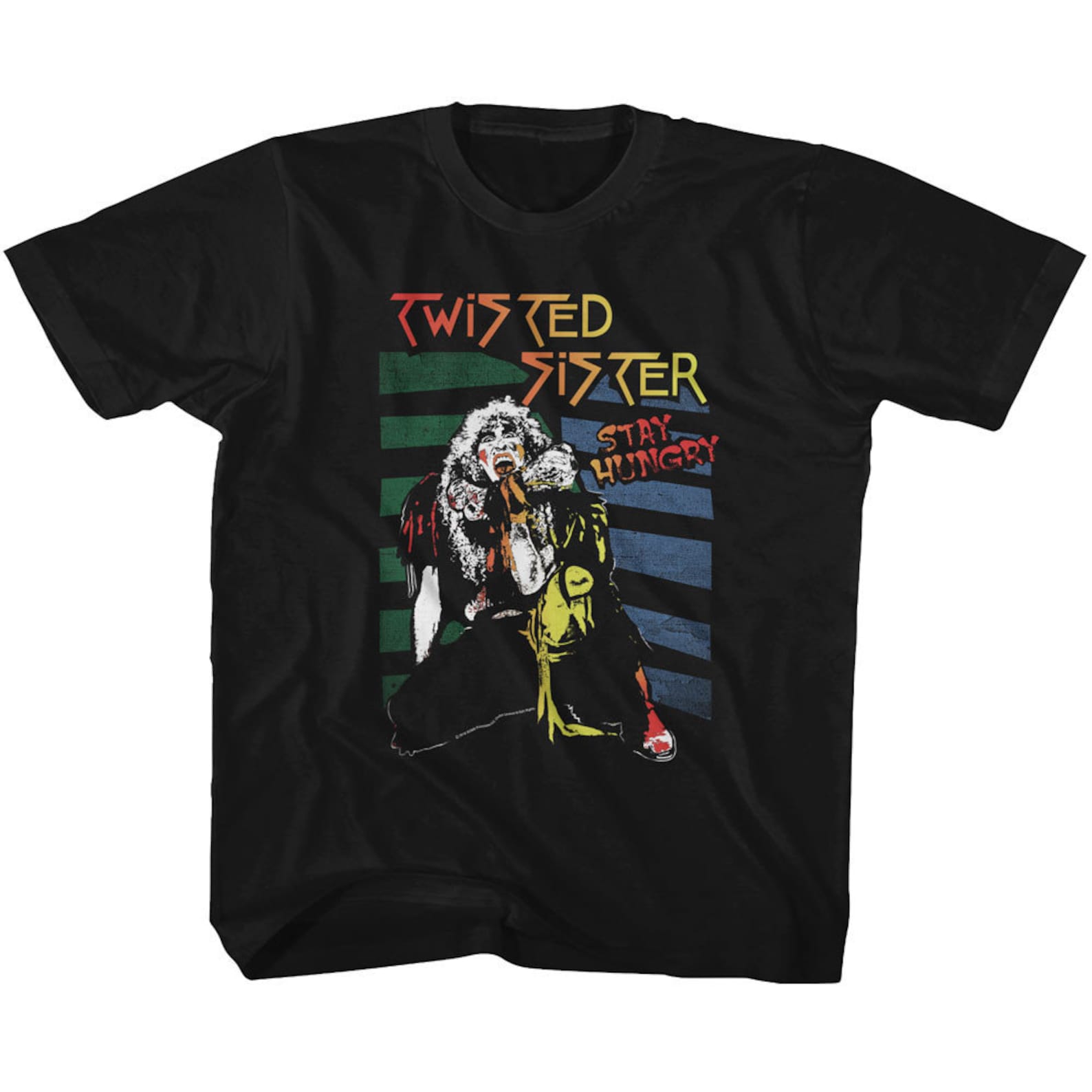 Twisted Sister Stay Hungry Black Youth T-Shirt S