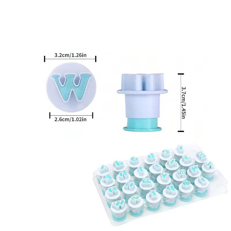 Alphabet Number Letter Fondant Mold Cake Decorating Set Icing Cutters Moulds for DIY Cookies Baking Tools Edible Letter Numbers