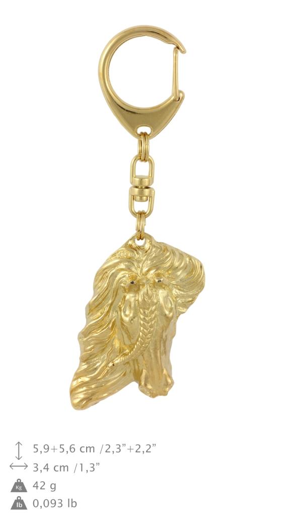 Bay Horse - Zlacená klíčenka s koněm, ozdoba kabelky, luxusní doplněk značky Art-Dog