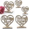 Beautifully Crafted Wooden Heart Plaque Perfect Happy Mothers Day Gift Decor