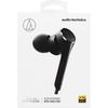 Audio-Technica SOLID BASS In-Ear Headphones, Wired, Deep Bass, High-Resolution Audio Compatible, Black ATH-CKS770X BK