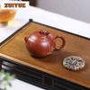 120ml Authentic Yixing Purple Clay Teapots Handmade Xishi Pot Raw Ore Zhu Mud Tea Soaking Kettle With Strainer Zisha Teaset Gift