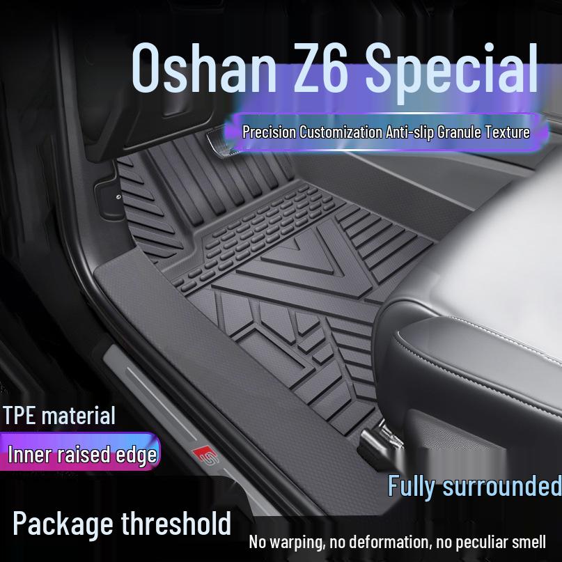 Changan Oshan Z6 TPE Waterproof Floor Mats with Full Coverage and Anti-Dirty Door Sill Protection Single-layer Upgrade: TPE Mat