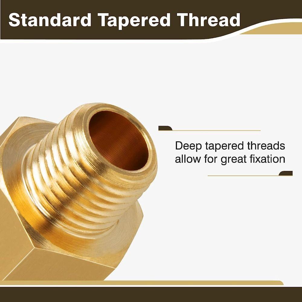 1/4" Female Brass Fittings 1/8" Male Natural Gas Anti-corrosion Adapter Interface