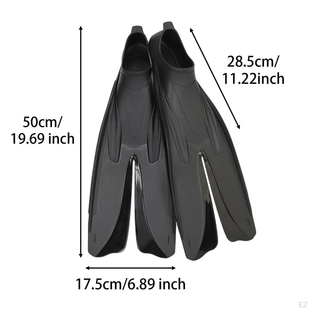 Diving Fins for Underwater Activities, Swim Flippers Adults, Portable Non Slip Gear