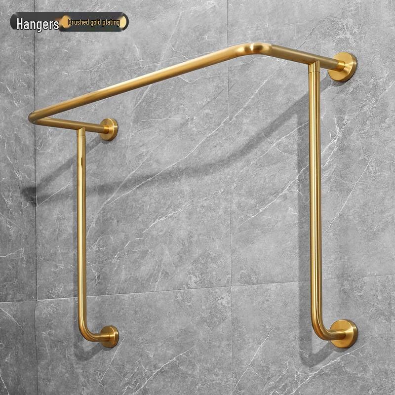 YIXI Stainless Steel Wall-Mounted Towel Rack & Clothes Hanger