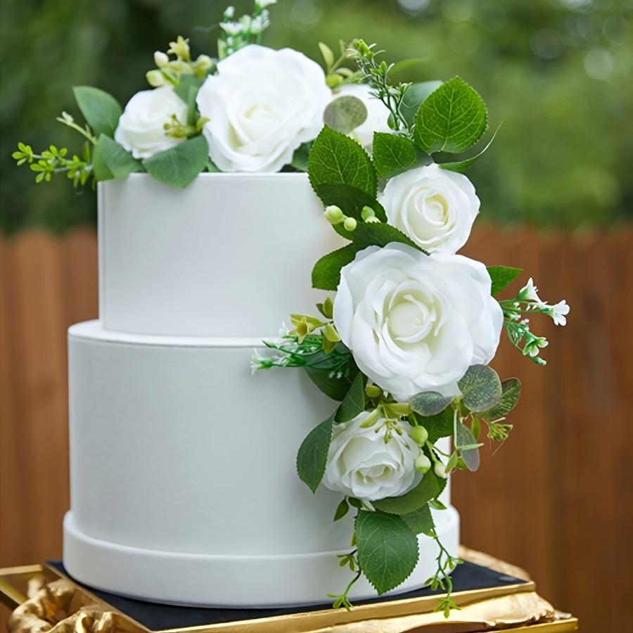 2 Adet Dış Mekan Yapay Gül Çok Renkli Sandalye Arkası Çiçek Kemer Köşe Çiçeği