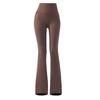 Women's High Waist Tummy Tuck Fleece Flared Yoga Pants for Autumn/Winter