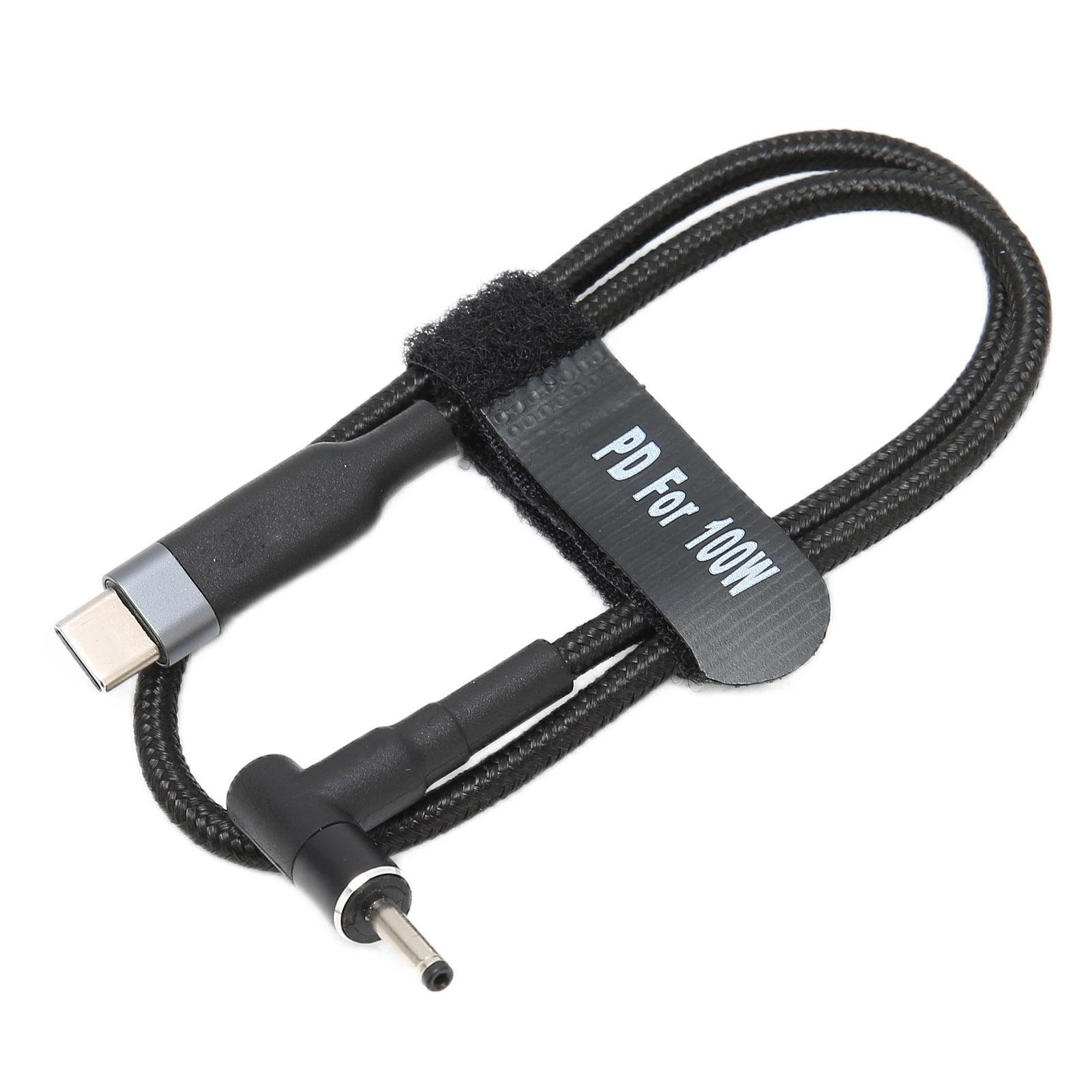 

Кабель для зарядки ноутбука TypeC к DC ноутбуку PD EMARK Chips кабель для быстрой зарядки(0.5м )