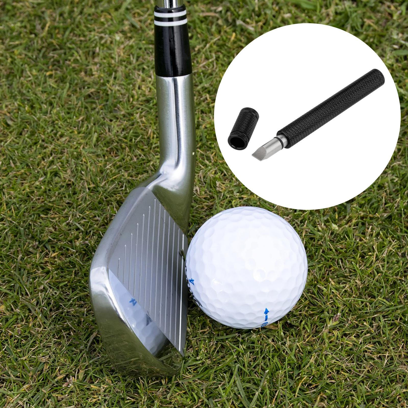 Durable Golf Iron Club Groove Brush Cleaner Grooving Tool Cleaning Putter Accessories чёрный