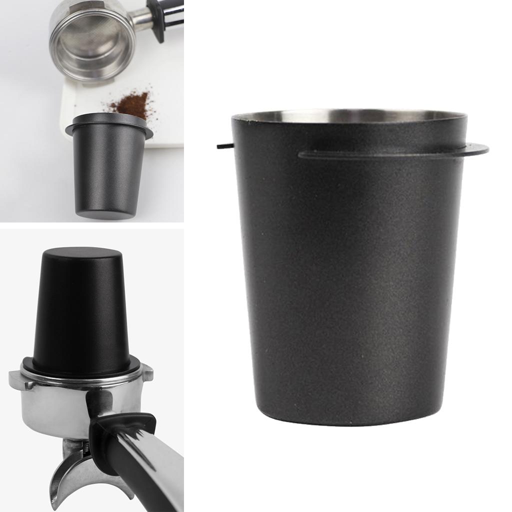 Edelstahl Kaffee Dosierbecher Kaffee Schnüffelbecher Pulverspender für 58mm Espressomaschinenbecher Ersatzteile Maschinen Zubehör
