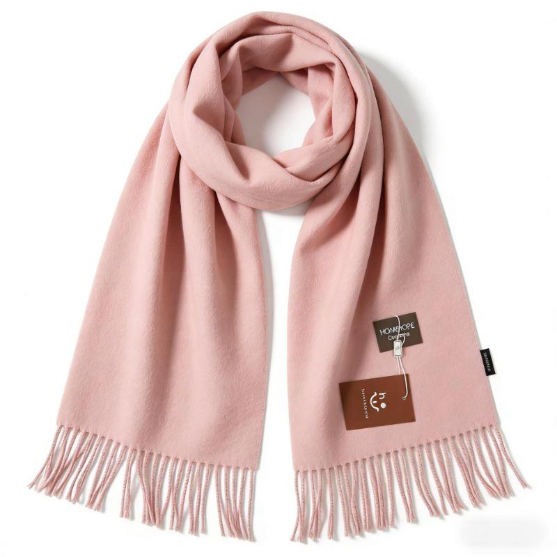 Women S Thick Korean Style Solid Faux Cashmere Scarf Winter Shawl Couple Neck Wrap