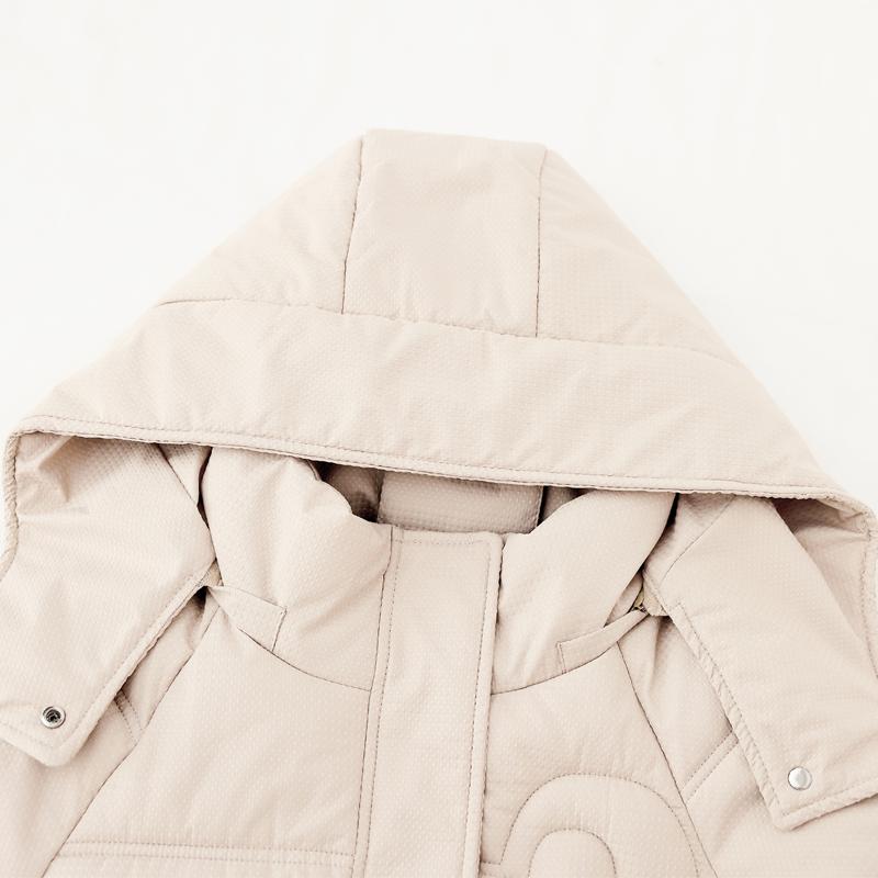 Zimní dlouhé kabáty pro ženy Kabát s kapucí Nová móda Silná teplá žena Parka Zimní bunda v korejském stylu