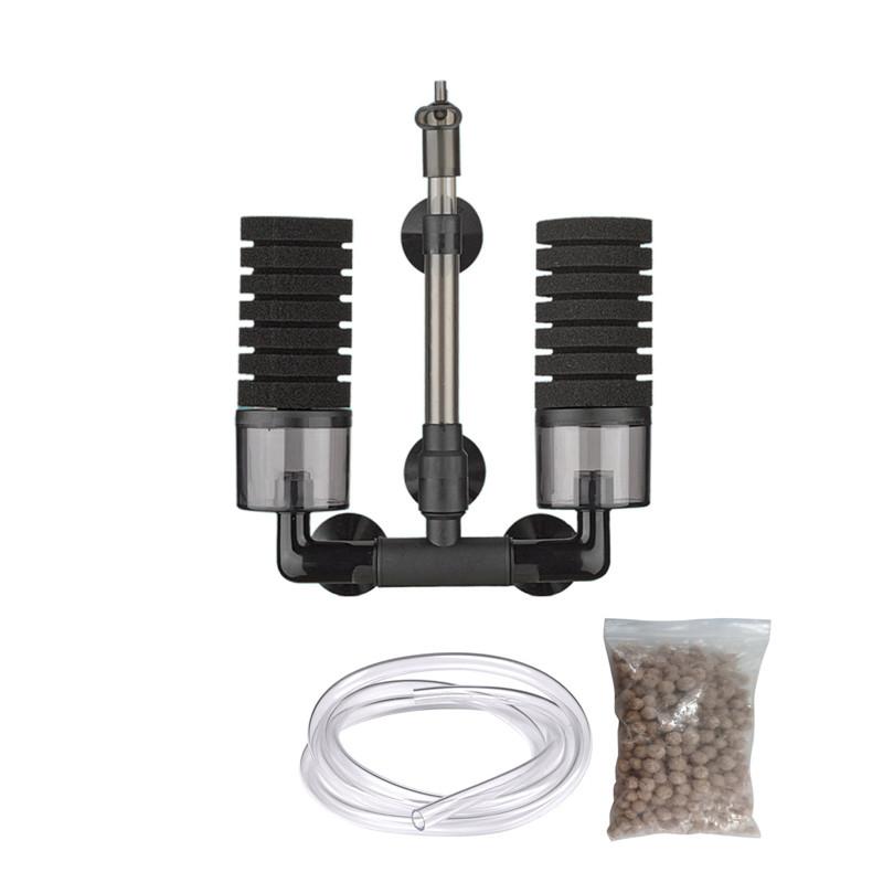 Aquarium Biochemical Sponge Filter Sponge Foams Filter with Suction Cups Quiet for Small Medium Fish Tanks