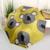 1pc Koala Print Automatic Folding Umbrella, Portable & Foldable Design with 8 Ribs, Casual Outdoor Accessory Halloween and Christmas gifts y