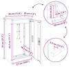 Mailbox with Storage and Door White 30 x 20 x 55 cm Steel