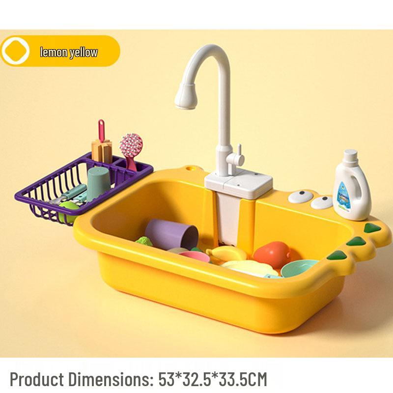 Kids' Electric Dishwashing Station & Water Play Basin Toy