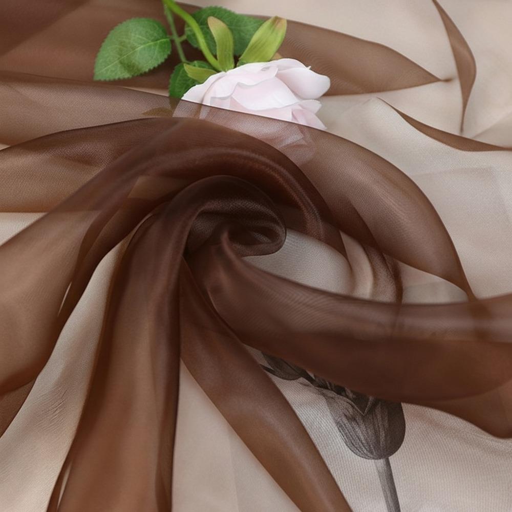 100X150cm Organza Mesh Fabric Colorful Lightweight Sheer Organza Fabric Glossy Smooth Tulle Gauze Fabric