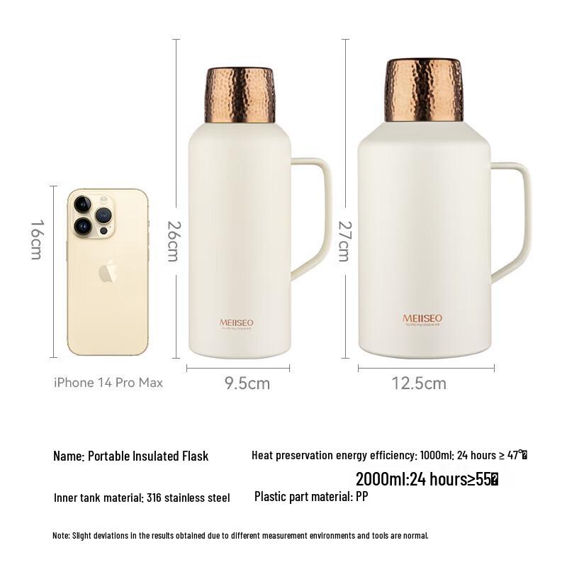 MEIISEO 316 Stainless Steel Portable Travel Tea Brew Pot