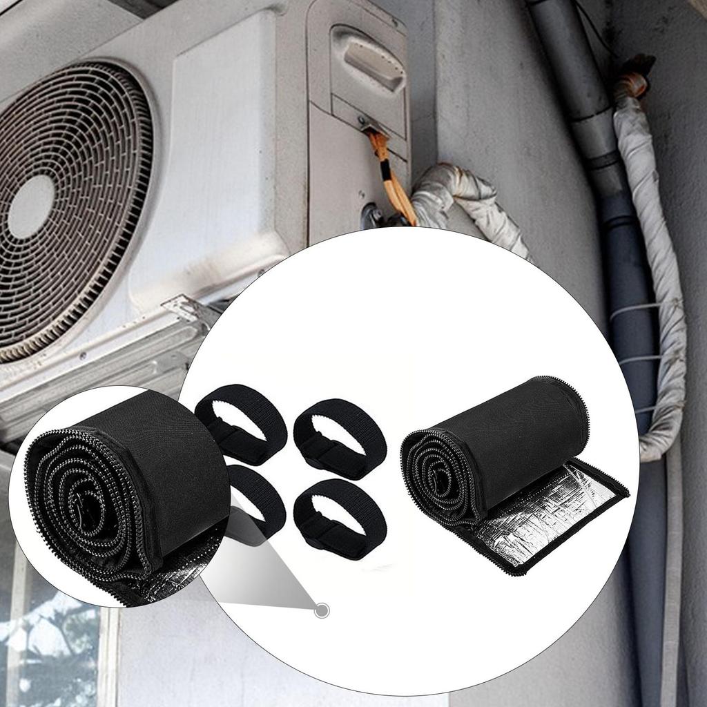 Flexible Copper Line Insulation Sleeve Wrap, Copper Pipe Insulation Cover for Outside Pipe