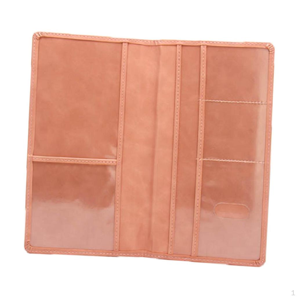 Car Insurance Record Holder, Simple PU Leather Wallet Case for Men And Women, Document Holder