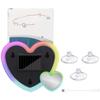 Car LED Heart Shape Ambient Light Wireless Neon Decoration with Solar and USB Charging for Vehicle Interior Use