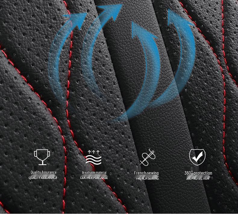 Tank 300 Car Seat Cushion: Full Surround Cartoon Design, All-Season Leather Pad