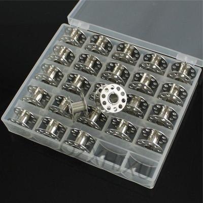 25 Pièces Canettes de Machine à Coudre Bobines Vides Boîte de Rangement en Plastique pour Accessoires d'Accessoires de Couture Domestiques Outils
