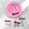 DIY Molds Bow Tie Beard Shape Silicone Molds for Cake Cookies Candy Fondant Chocolate Baking Tools Cake Decoration Accessories