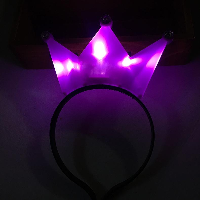Luminous Flashing Crown Headband with Logo Customization