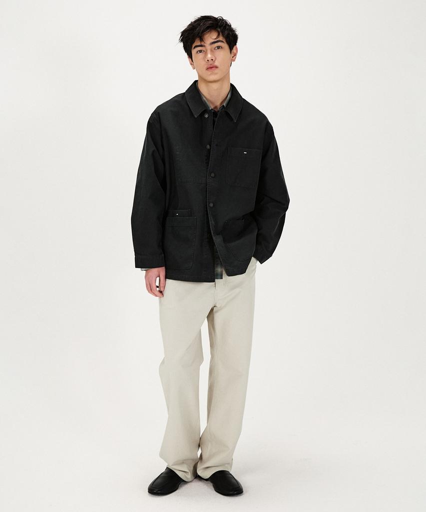 Shirter Oversized French Moleskin Jacket (Black)
