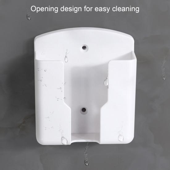 Storage Box Punch-free Bottom Charging Mouth Plastic Self-adhesive Wall-mounted Remote Control Bracket