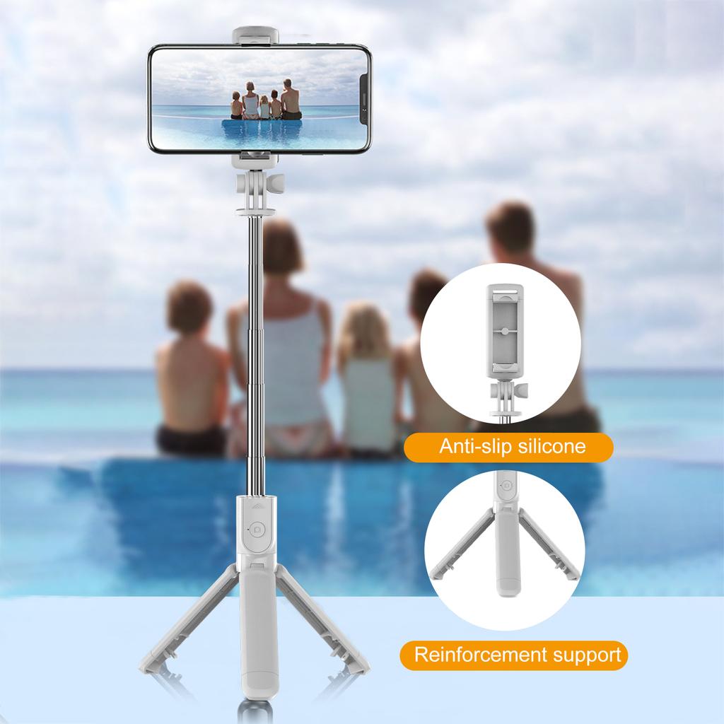 Selfie Stick Tripod Stand with Wireless Remote Compatible with Smartphones   Height Lightweight Portable for Travel