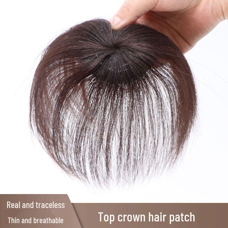 Peruca Curta Cinza para Cobrir Cabelos Grisalhos Feminina: Adesivo Leve para Cabelo de Verão