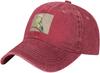 Pale Yellow Budgie Bird Picture Baseball Cap Washed Denim Casual Adjustable Hat for Men Women